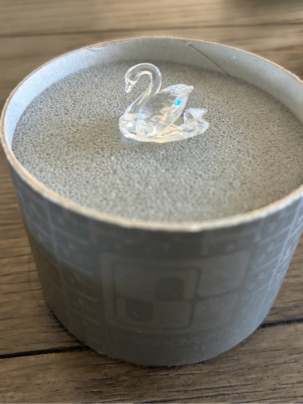 Swarovski Crystal Swan Figurine - Clear Glass Accent